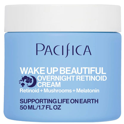 Pacifica Wake Up Beautiful Retinoid Night Cream – Overnight Anti-Aging Moisturizer with Hyaluronic Acid & Melatonin, Reduces Wrinkles & Fine Lines, Hydrating and Gentle for Dry or Mature Skin, Vegan Avelisse