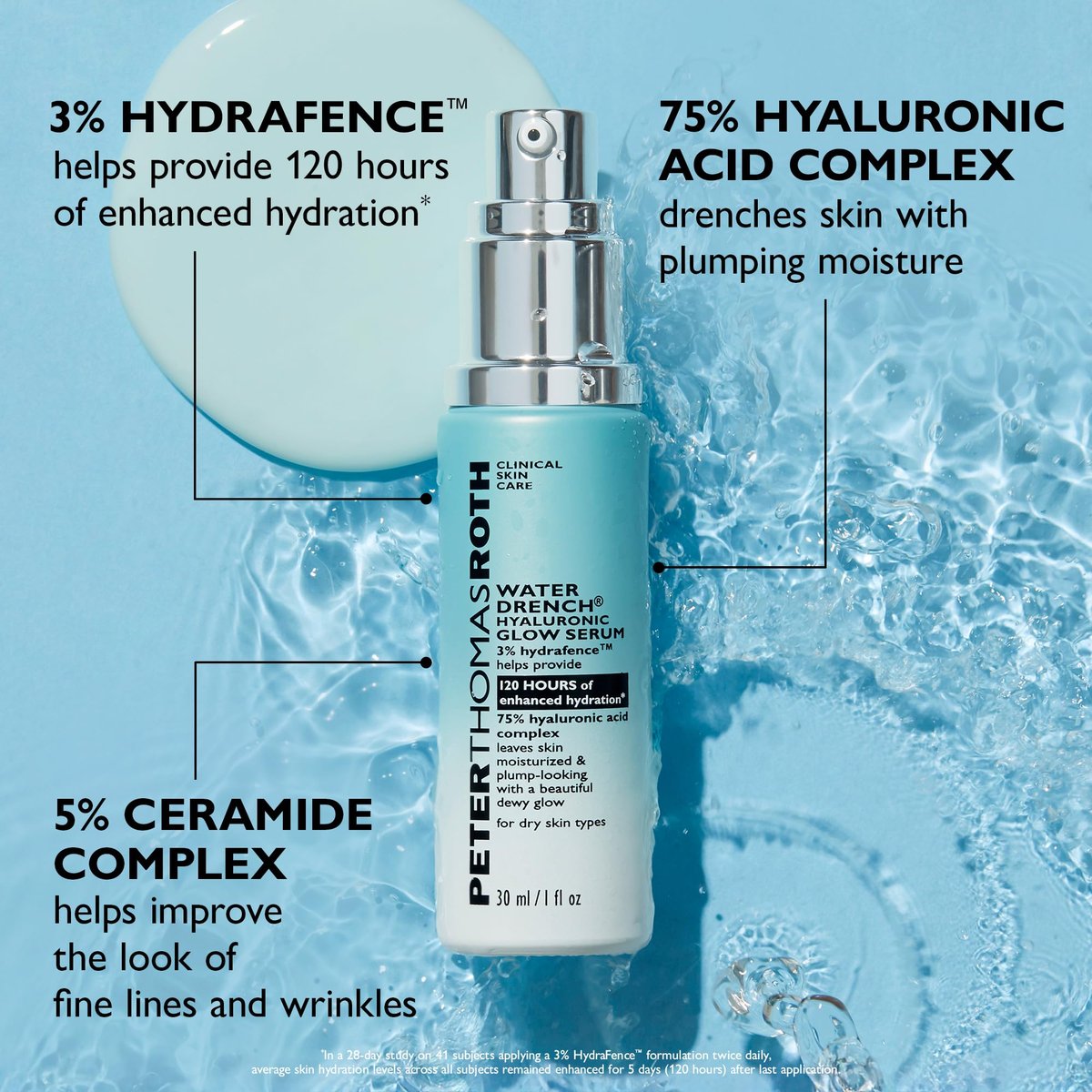 Peter Thomas Roth Water Drench Hyaluronic Glow Serum - 1 oz Avelisse