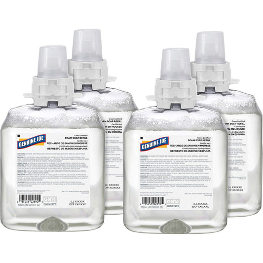 Genuine Joe Green Certified Soap Refill - Pack of 4 (Orange Scent, Hand Wash)