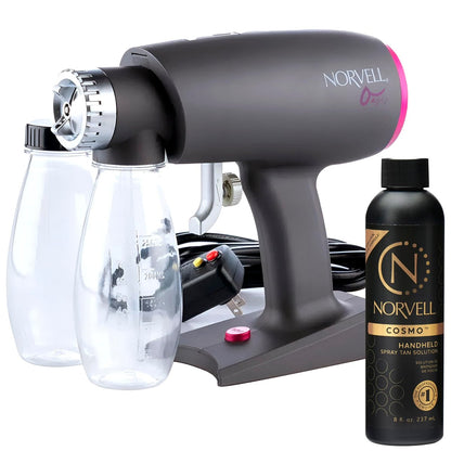 Norvell Oasis Spray Tan Machine Kit with Cosmo Airbrush Spray Tanning Solution – Professional Sunless Tanning System Avelisse