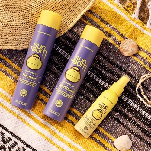 Sun Bum Blonde Hair Lightener - Vegan, Paraben, Gluten and Cruelty-Free Color Enhancing Brightener for Blondes, 2 Pack Avelisse