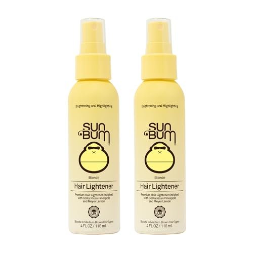 Sun Bum Blonde Hair Lightener - Vegan, Paraben, Gluten and Cruelty-Free Color Enhancing Brightener for Blondes, 2 Pack Avelisse