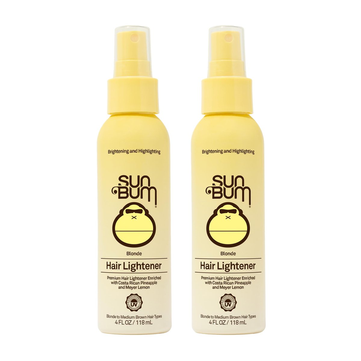 Sun Bum Blonde Hair Lightener - Vegan, Paraben, Gluten and Cruelty-Free Color Enhancing Brightener for Blondes, 2 Pack Avelisse