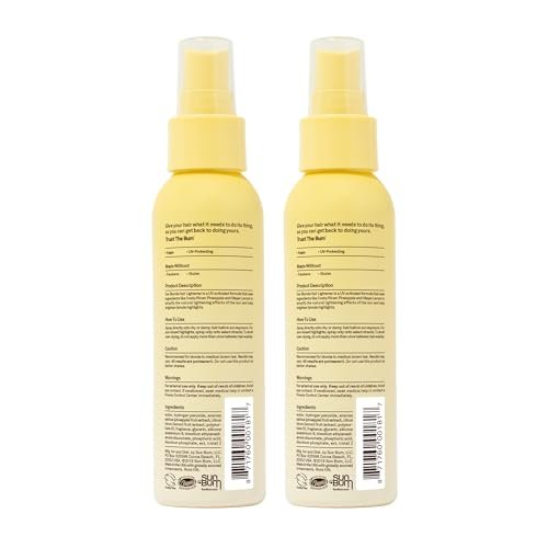 Sun Bum Blonde Hair Lightener - Vegan, Paraben, Gluten and Cruelty-Free Color Enhancing Brightener for Blondes, 2 Pack Avelisse