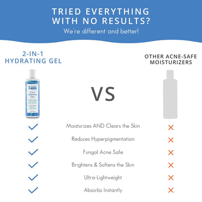 Almond Clear 2-in-1 Hydrating Gel | Lightweight Mandelic Acid Moisturizer for Oily, Blemish-Prone Skin | Aloe Vera, Squalane, Hyaluronic Acid, Bakuchiol | 4 oz Avelisse