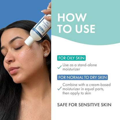 Almond Clear 2-in-1 Hydrating Gel | Lightweight Mandelic Acid Moisturizer for Oily, Blemish-Prone Skin | Aloe Vera, Squalane, Hyaluronic Acid, Bakuchiol | 4 oz Avelisse