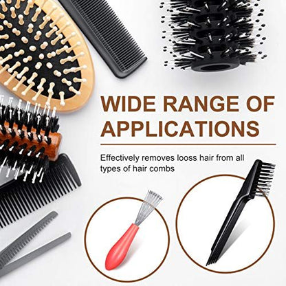 5-Piece Comb Cleaner Set for Hairbrushes - Rake, Brush & Tool for Removing Hair and Dust - Home and Salon Use