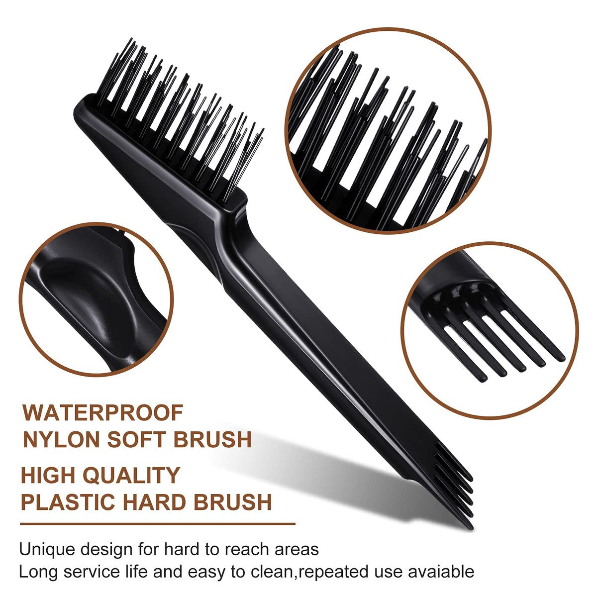 5-Piece Comb Cleaner Set for Hairbrushes - Rake, Brush & Tool for Removing Hair and Dust - Home and Salon Use - görsel 7