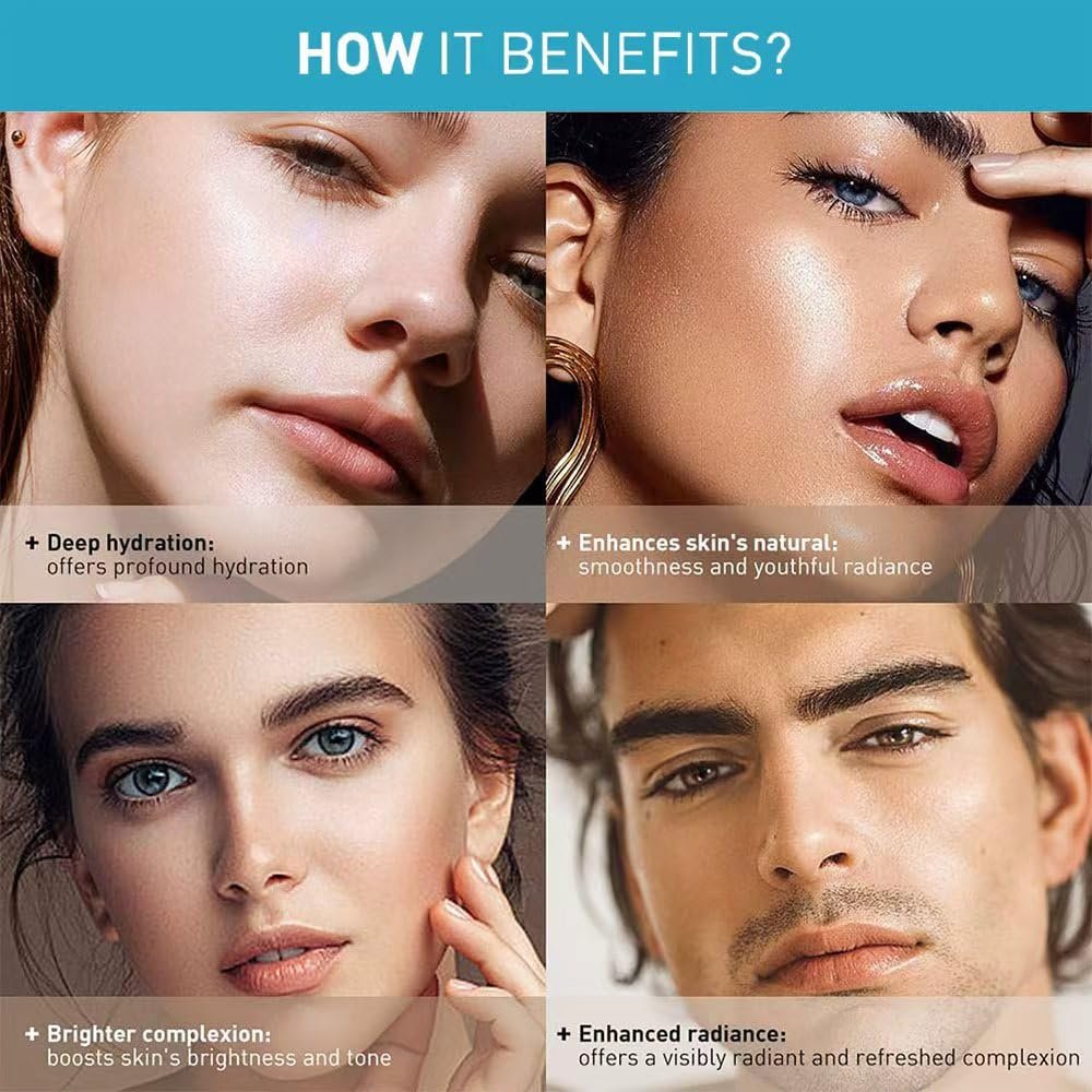 AIWEI Face Moisturizer Collagen Cream - Hydrating Day & Night Cream with Retinol and Hyaluronic Acid for Men & Women - 1.7 oz - görsel 5