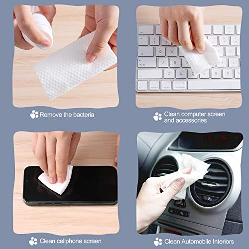 Soft Cotton Disposable Face Towels - 100 Count Facial Cleansing Cloths for Travel, Office & Makeup Removal - görsel 10