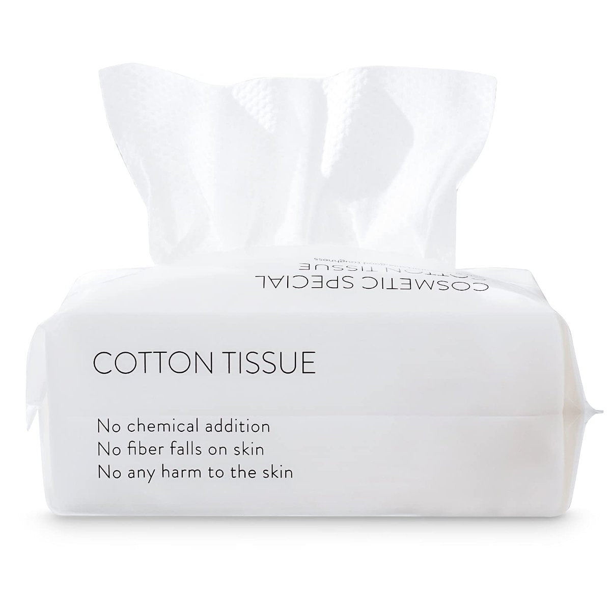 Soft Cotton Disposable Face Towels - 100 Count Facial Cleansing Cloths for Travel, Office & Makeup Removal - görsel 1