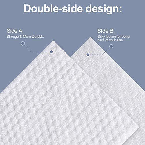 Soft Cotton Disposable Face Towels - 100 Count Facial Cleansing Cloths for Travel, Office & Makeup Removal - görsel 12