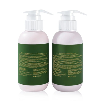 Herbishh Ginger Extract Thickening Shampoo and Conditioner Set – Sulfate & Paraben Free Hair Care for All Hair Types Avelisse