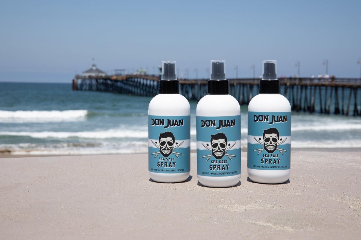 Don Juan Sea Salt Hair Styling Spray - Light Hold, Volume & Texture, Natural Ingredients, Surf Wax Scent (8 fl oz) Avelisse