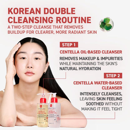 Erborian Centella Cleansing Gel Soothing Face Wash – Calm, Clear Pores, Hydrate & Balance Skin, Non-Stripping Korean Skincare Avelisse
