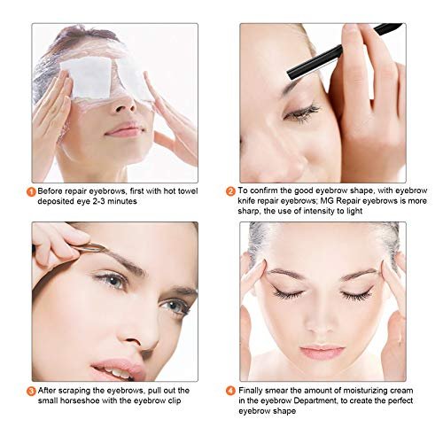Miss Gorgeous Eyebrow Razor Shaper for Men and Women - Precision Grooming Shavers, 10 Count (Black) - görsel 14