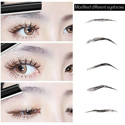 Miss Gorgeous Eyebrow Razor Shaper for Men and Women - Precision Grooming Shavers, 10 Count (Black)