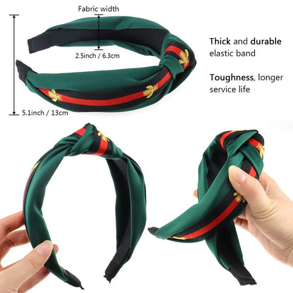 NODG 4 Pack Knotted Headbands Turban for Women - Boho Style Hair Knot Gift Set