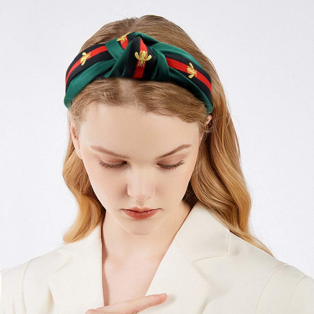 NODG 4 Pack Knotted Headbands Turban for Women - Boho Style Hair Knot Gift Set - görsel 7