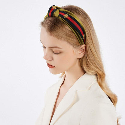 NODG 4 Pack Knotted Headbands Turban for Women - Boho Style Hair Knot Gift Set