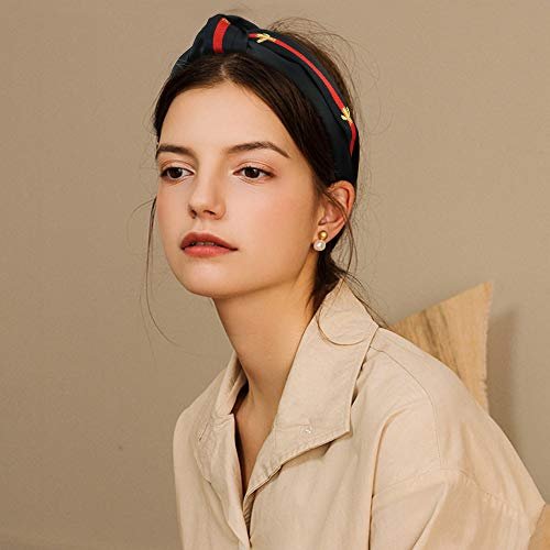 NODG 4 Pack Knotted Headbands Turban for Women - Boho Style Hair Knot Gift Set - görsel 10