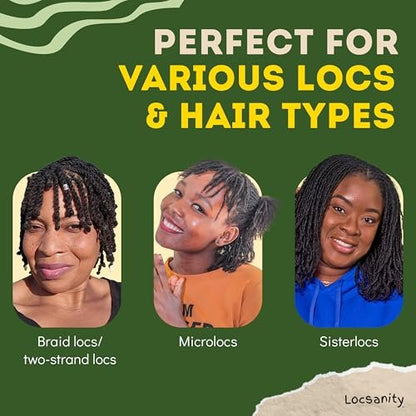 Locsanity Interlocking Tool for Microlocs – Curved Ergonomic Retightening Tool for Dreadlocks, Sisterlocks & Medium Locs Maintenance – DIY Hair Tool Kit Avelisse