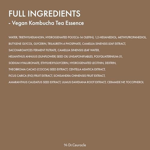 Dr.Ceuracle Vegan Kombucha Tea Essence – Hydrating Milky Toner with Kombucha Tea Extract, Centella Asiatica & Ceramide, Korean Skincare Essence (150 ml / 5.07 fl. oz.) - görsel 17