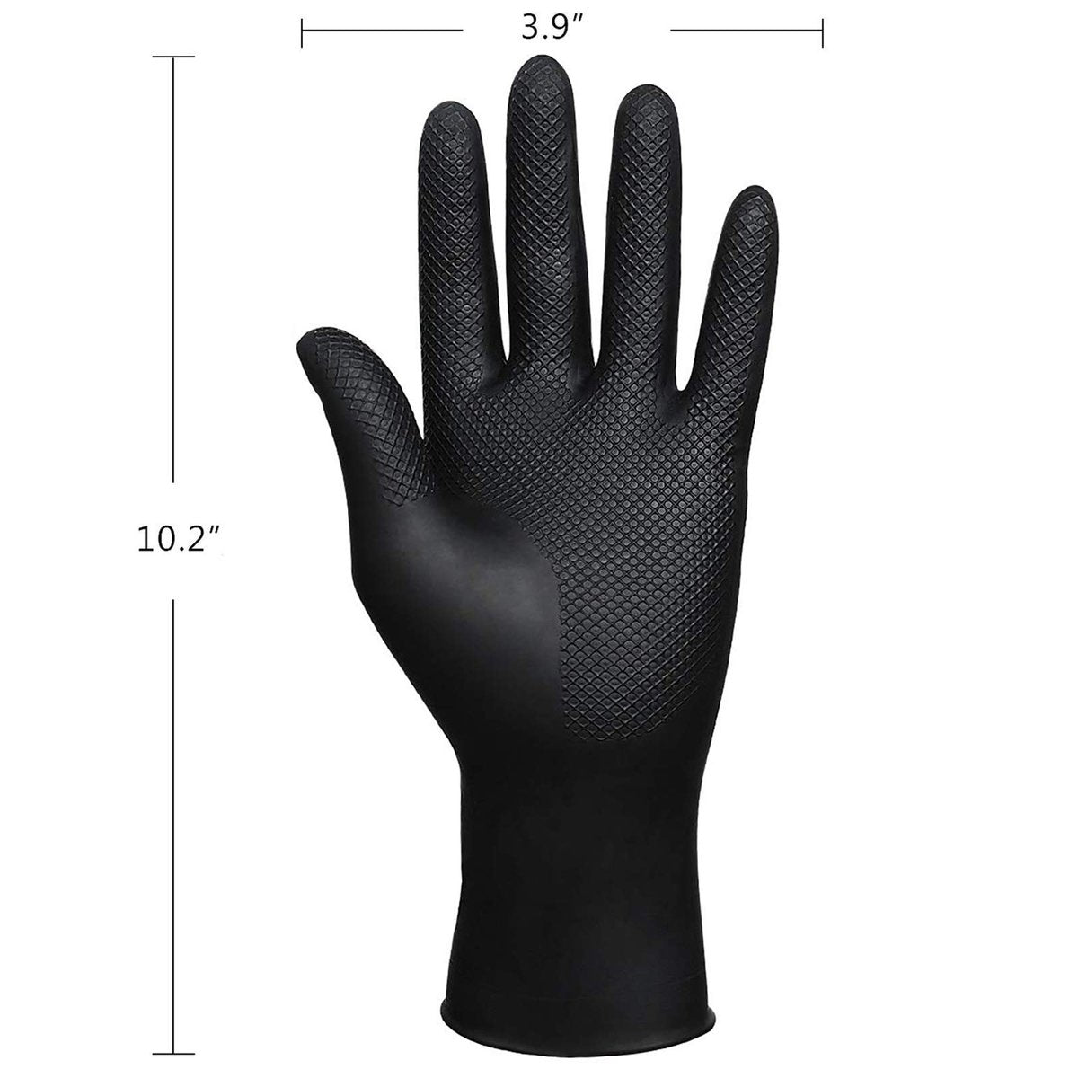 SUNHHX Reusable Hair Dye Gloves - Large Black Rubber Gloves for Professional Hair Coloring - görsel 5