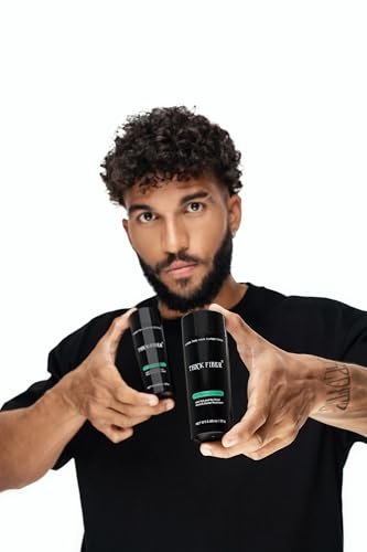 THICK FIBER Hair Fibers for Thinning Hair & Bald Spots (Black, Pack of 2) - 25g Bottle - Conceals Hair Loss in Seconds - Hair Powder for Women & Men Avelisse