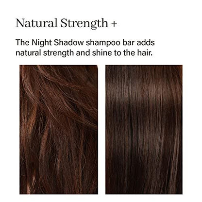 ARENCIA Night Shadow Biotin Shampoo Bar for Hair Regrowth & Loss, Darkening Gray Hair | Strengthening & Volumizing | Normal to Oily Hair | Vegan, Natural, pH Balanced, Sulfate Free