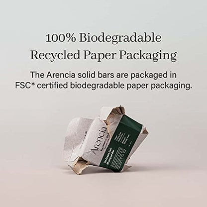 ARENCIA Night Shadow Biotin Shampoo Bar for Hair Regrowth & Loss, Darkening Gray Hair | Strengthening & Volumizing | Normal to Oily Hair | Vegan, Natural, pH Balanced, Sulfate Free