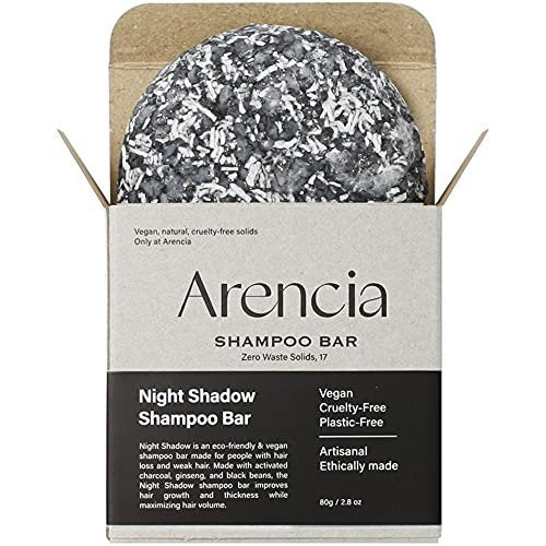 ARENCIA Night Shadow Biotin Shampoo Bar for Hair Regrowth & Loss, Darkening Gray Hair | Strengthening & Volumizing | Normal to Oily Hair | Vegan, Natural, pH Balanced, Sulfate Free - görsel 2