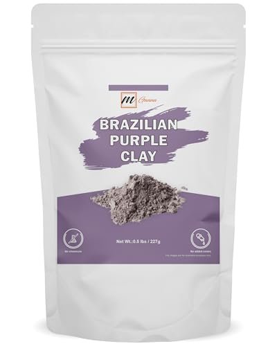 mGanna 100% Natural Brazilian Purple Clay Powder – 0.5 lbs (227 g) for Face Masks, Creams, Soaps & DIY Cosmetics - görsel 2