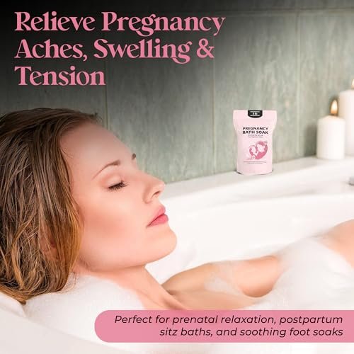 Aromasong Dead Sea Pregnancy Bath Soak - Unscented Pure Magnesium Flakes & Minerals for Pregnancy & Postpartum Muscle Aches & Leg Discomfort (5 LB) Avelisse