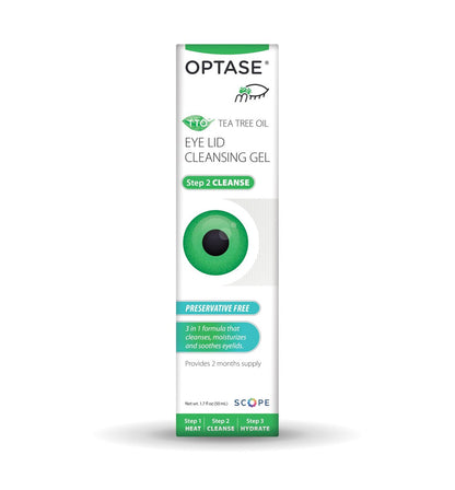 Optase TTO Eyelid Cleansing Gel – Tea Tree Oil & Hyaluronic Acid for Gentle Daily Lid and Lash Cleansing – Preservative & Alcohol Free – Eye Doctor Recommended