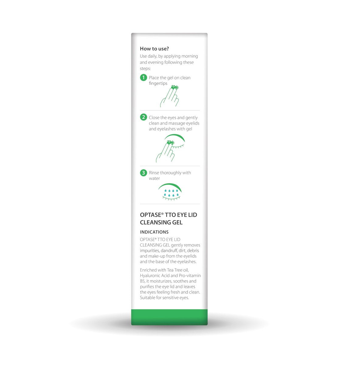 Optase TTO Eyelid Cleansing Gel – Tea Tree Oil & Hyaluronic Acid for Gentle Daily Lid and Lash Cleansing – Preservative & Alcohol Free – Eye Doctor Recommended - görsel 6