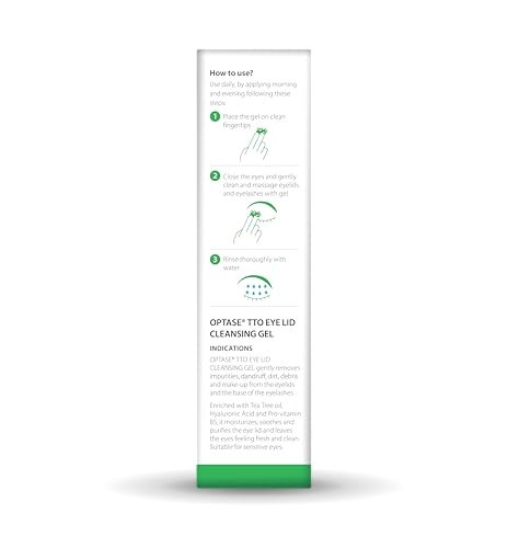 Optase TTO Eyelid Cleansing Gel – Tea Tree Oil & Hyaluronic Acid for Gentle Daily Lid and Lash Cleansing – Preservative & Alcohol Free – Eye Doctor Recommended - görsel 7