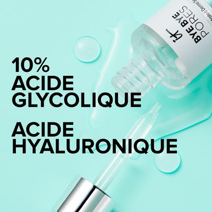 IT Cosmetics Bye Bye Pores 10% Glycolic Acid Face Serum - Visibly Minimizes Pores & Gently Exfoliates, with Hyaluronic Acid for Hydration - 1 Fl. Oz