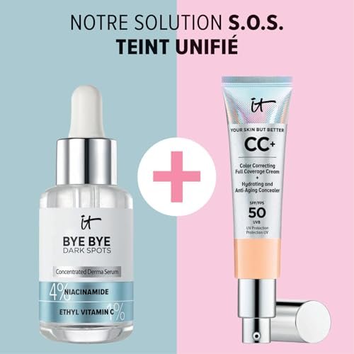 IT Cosmetics Bye Bye Dark Spots 4% Niacinamide Serum – Visibly Reduces Dark Spots & Improves Skin Clarity in 8 Weeks – Facial Serum with 1% Ethyl Vitamin C – For All Skin Types – 1 Fl. Oz - görsel 14