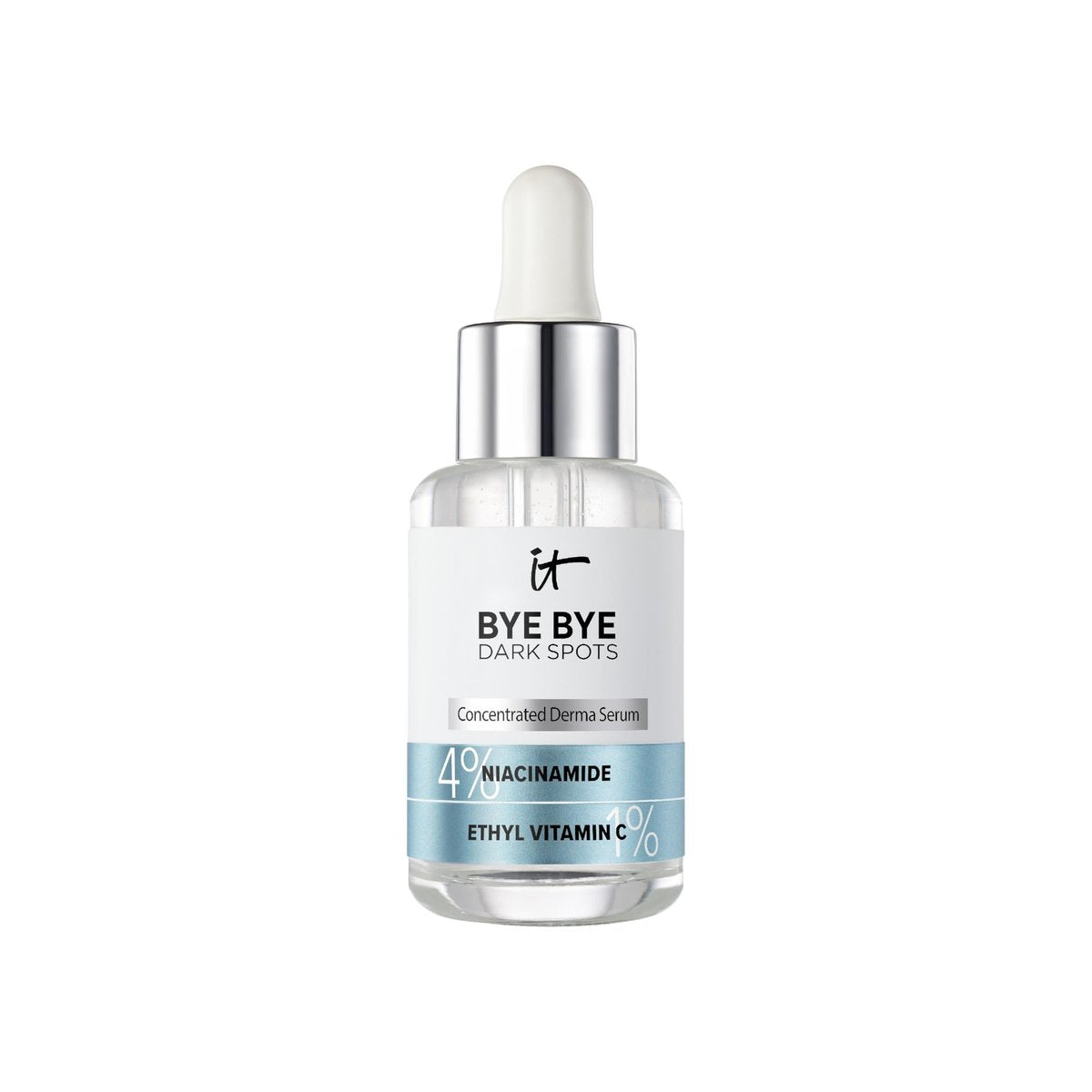 IT Cosmetics Bye Bye Dark Spots 4% Niacinamide Serum – Visibly Reduces Dark Spots & Improves Skin Clarity in 8 Weeks – Facial Serum with 1% Ethyl Vitamin C – For All Skin Types – 1 Fl. Oz - görsel 1