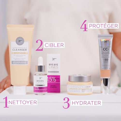 IT Cosmetics Bye Bye Lines Hyaluronic Acid Serum – Anti-Aging Hydrating Facial Serum with Peptide & Vitamin B5, Visibly Plumps and Smooths Fine Lines, For All Skin Types, 1 fl oz - görsel 14
