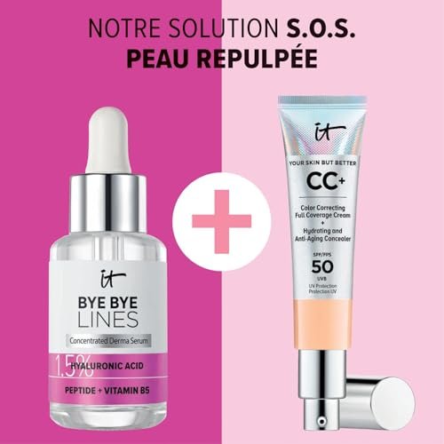 IT Cosmetics Bye Bye Lines Hyaluronic Acid Serum – Anti-Aging Hydrating Facial Serum with Peptide & Vitamin B5, Visibly Plumps and Smooths Fine Lines, For All Skin Types, 1 fl oz - görsel 18