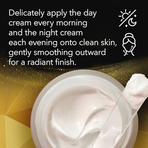 Cicatricure Gold Lift Day and Night Cream Gift Pack – Anti Wrinkle & Anti Aging Face Cream with Peptides for Mature Skin, Firming & Lifting, 1.7 oz Each Avelisse