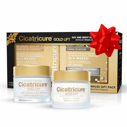 Cicatricure Gold Lift Day and Night Cream Gift Pack – Anti Wrinkle & Anti Aging Face Cream with Peptides for Mature Skin, Firming & Lifting, 1.7 oz Each Avelisse