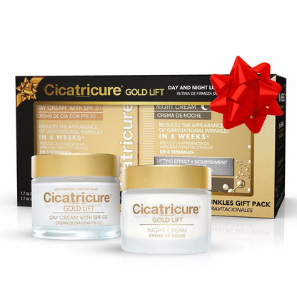 Cicatricure Gold Lift Day and Night Cream Gift Pack – Anti Wrinkle & Anti Aging Face Cream with Peptides for Mature Skin, Firming & Lifting, 1.7 oz Each Avelisse