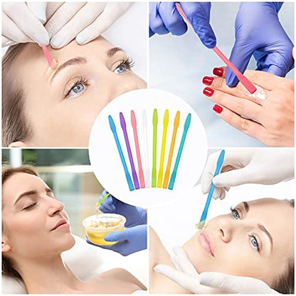 Patelai 12-Piece Silicone Waxing Spatulas - Reusable Hair Removal Applicators in Assorted Sizes for Home and Salon Use Avelisse