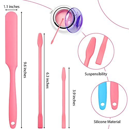 Patelai 12-Piece Silicone Waxing Spatulas - Reusable Hair Removal Applicators in Assorted Sizes for Home and Salon Use Avelisse
