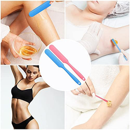 Patelai 12-Piece Silicone Waxing Spatulas - Reusable Hair Removal Applicators in Assorted Sizes for Home and Salon Use Avelisse