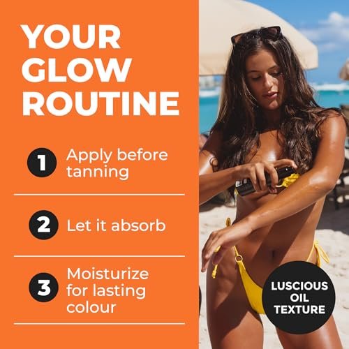 BYROKKO Shine Brown Tanning Oil - 5.07 Fl Oz, XXL Tan Accelerator for Deep, Long-Lasting Glow Avelisse