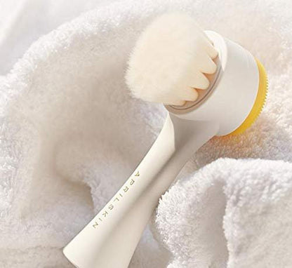 APRILSKIN Dual Cleansing Pore Brush – Silicone Manual Facial Cleanser for Deep Pore Cleansing Avelisse